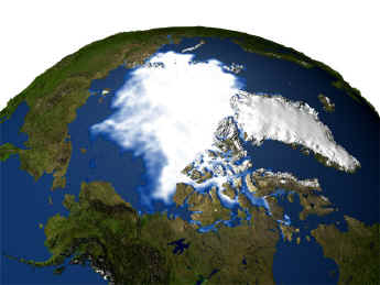 NASA photo, icecap 2003